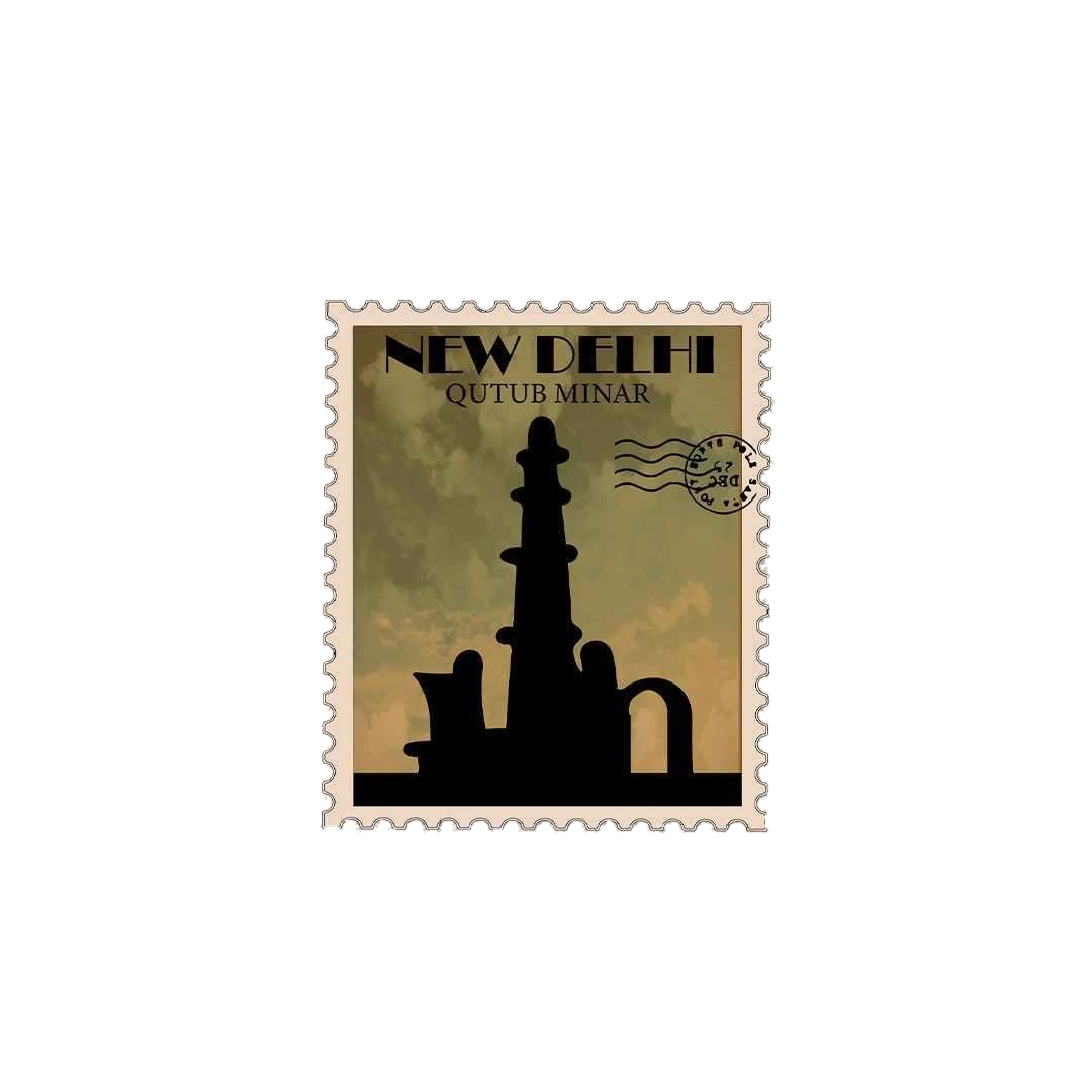 New Delhi - Qutub Minar Sticker